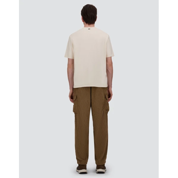 Herno Cotton and Cashmere Double Piqué T-Shirt in White | Men's T-Shirts and Polos | Coveti