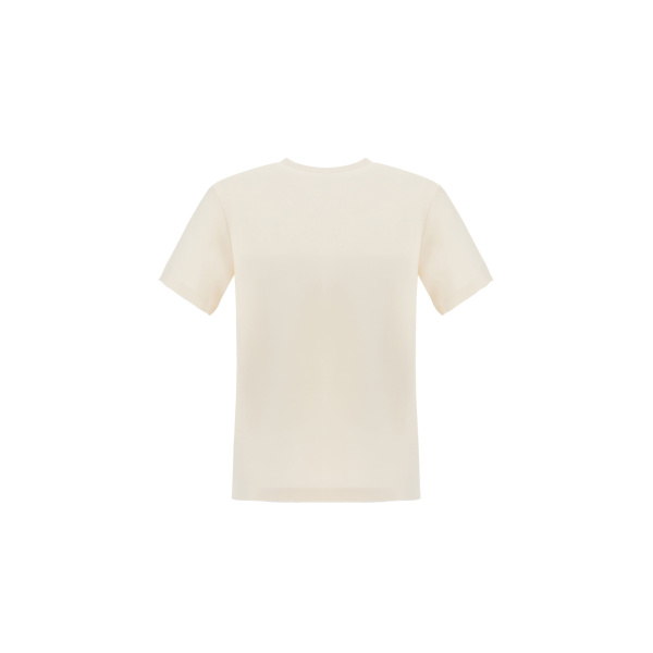 Herno Cotton and Cashmere Double Piqué T-Shirt in White | Men's T-Shirts and Polos | Coveti
