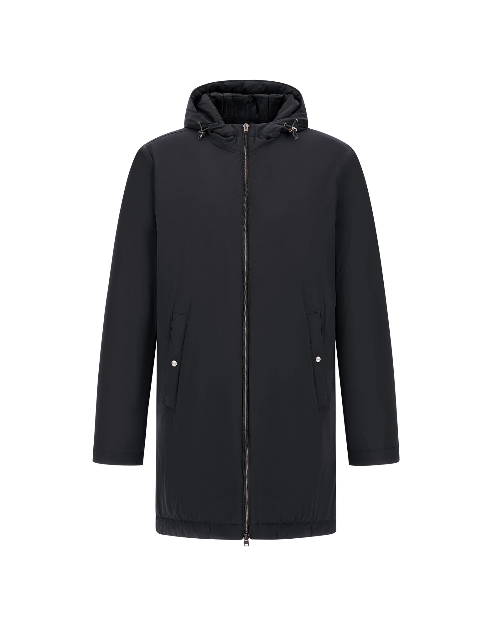 Herno Dark Blue Resort Parka in 4-Way Stretch Nylon Herno Dark Blue Resort Parka in 4-Way Stretch Nylon | Men's Coats | Coveti