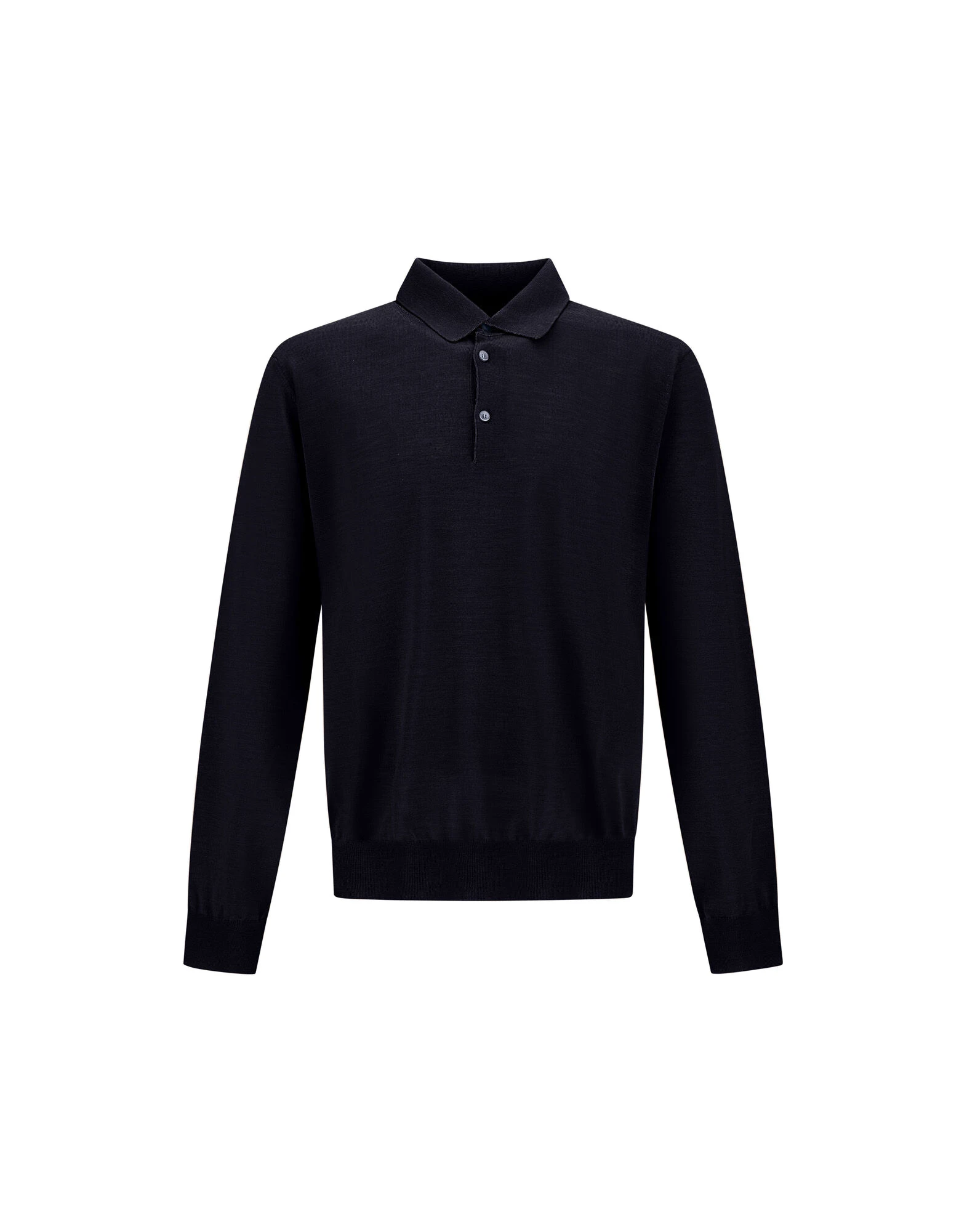 Herno Dark Blue Resort Polo Shirt in Wool and Silk Knit Herno Dark Blue Resort Polo Shirt in Wool and Silk Knit | Men's T-Shirts and Polos | Coveti