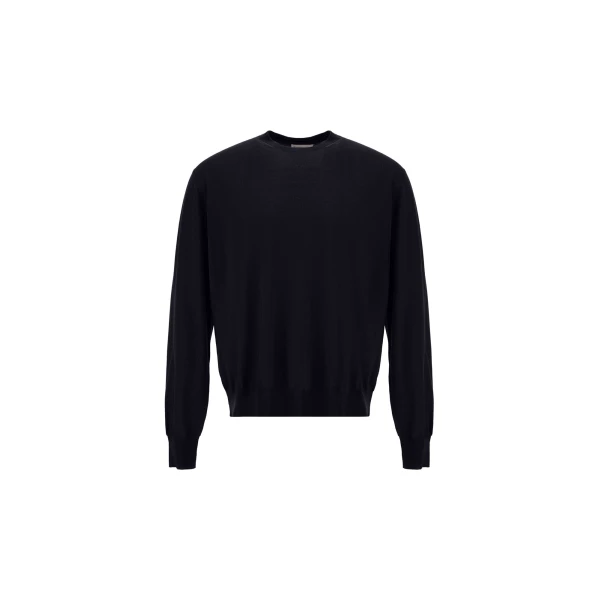 Dark Blue Resort Sweater in Wool and Silk