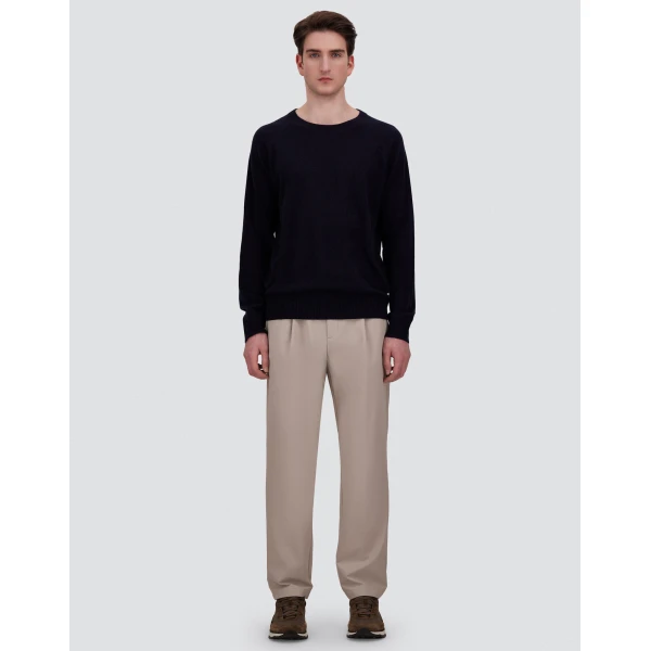 Herno Dark Blue Sweater in Cashmere | Men's Knitwear | Coveti