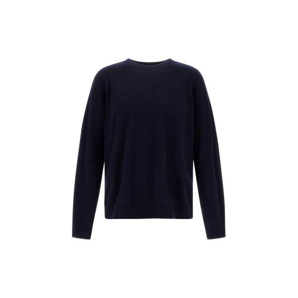 Herno Dark Blue Sweater in Cashmere | Men's Knitwear | Coveti