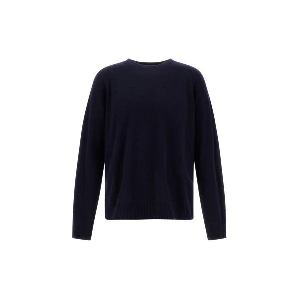 Herno Dark Blue Sweater in Cashmere | Men's Knitwear | Coveti
