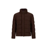 Herno Dark Brown Jacket in Cashmere, Silk and Monogram | Men's Jackets | Coveti