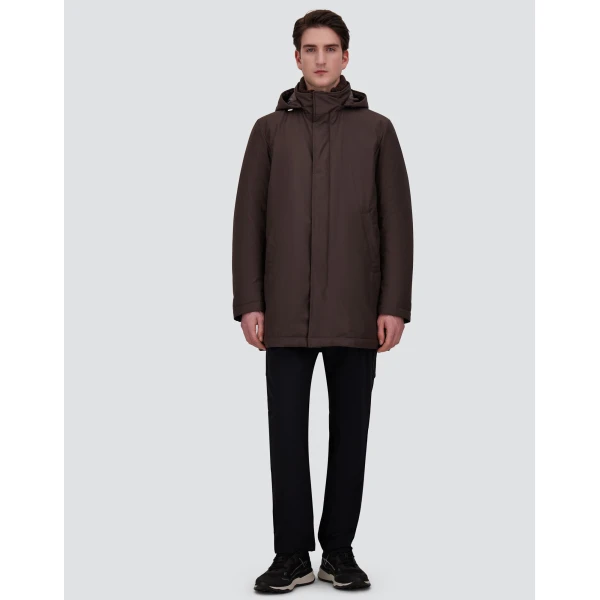 Herno Dark Brown Jacket in New Business and Nylon Ultralight | Men's Jackets | Coveti