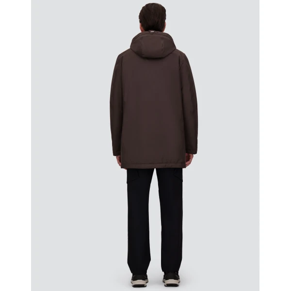 Herno Dark Brown Jacket in New Business and Nylon Ultralight | Men's Jackets | Coveti
