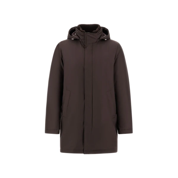 Dark Brown Jacket in New Business and Nylon Ultralight