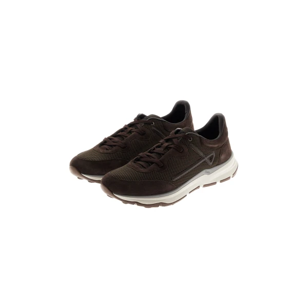 Dark Brown Maggiore Trainers in Suede and Mesh