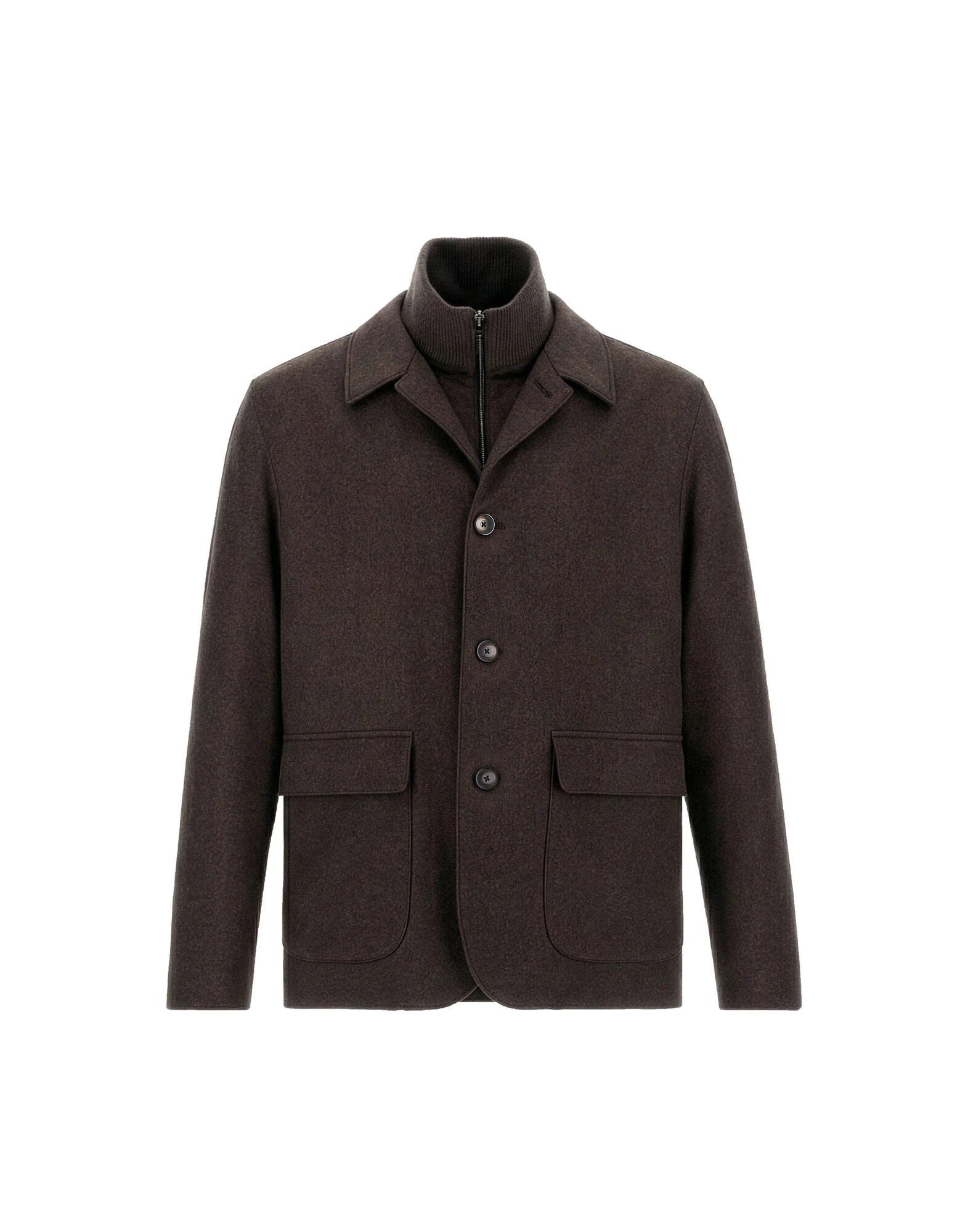 Herno Dark Brown Resort Blazer in Cashmere and Silk Herno Dark Brown Resort Blazer in Cashmere and Silk | Men's Jackets | Coveti