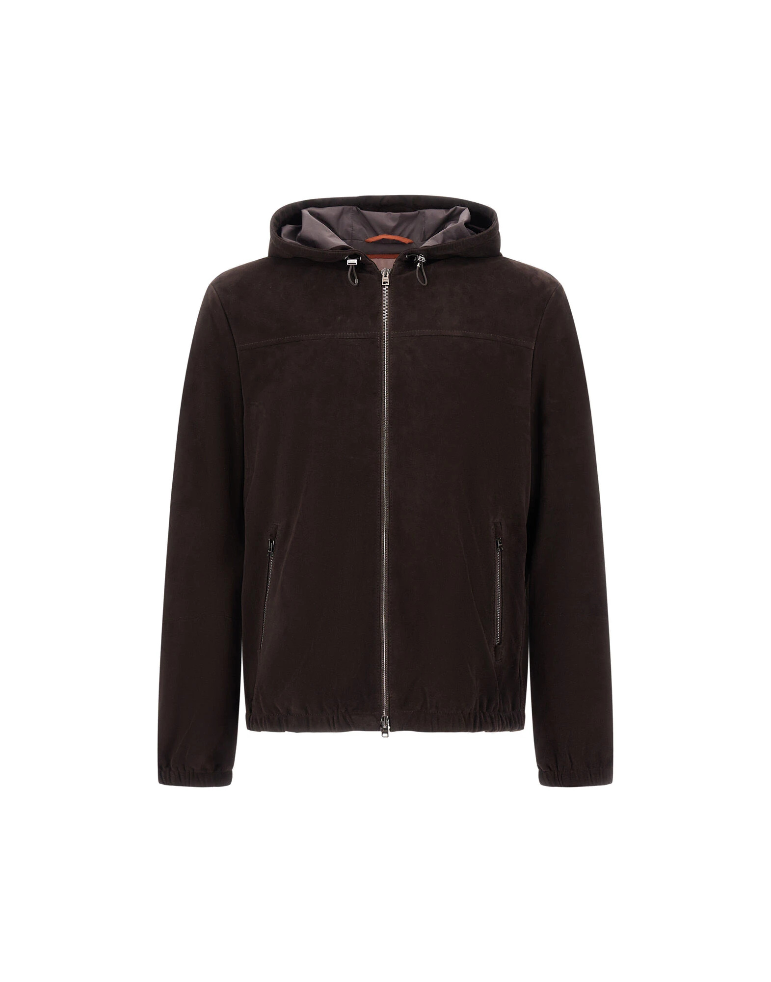 Herno Dark Brown Resort Jacket in Velvet-Effect Suede Herno Dark Brown Resort Jacket in Velvet-Effect Suede | Men's Jackets | Coveti
