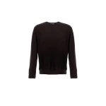 Herno Dark Brown Resort Sweater in Wool and Silk | Men's Knitwear | Coveti