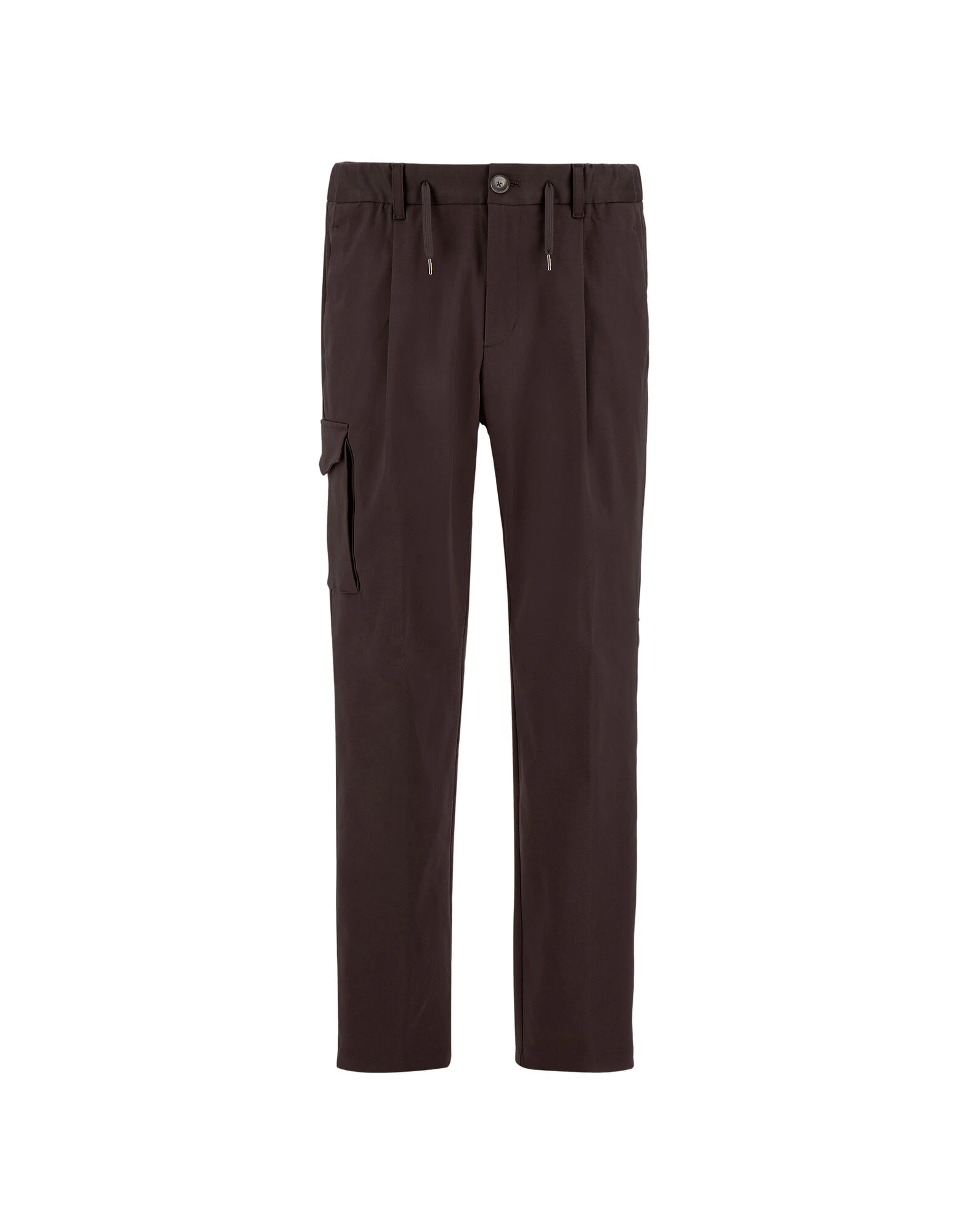 Herno Dark Brown Resort Trousers in Stretch Cotton Herno Dark Brown Resort Trousers in Stretch Cotton | Men's Trousers | Coveti