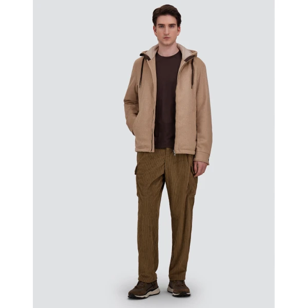 Herno Dark Brown T-Shirt in Wool Jersey | Men's T-Shirts and Polos | Coveti
