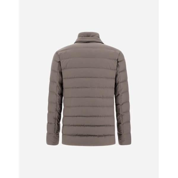 Herno Dark Taupe Blazer in Arendelle and Monogram | Men's Jackets | Coveti