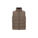 Herno Dark Taupe Vest in Arendelle and Monogram | Men's Jackets | Coveti