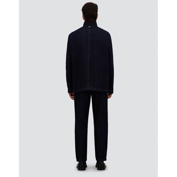 Herno Denim Jacket in Navy Blue | Men's Jackets | Coveti