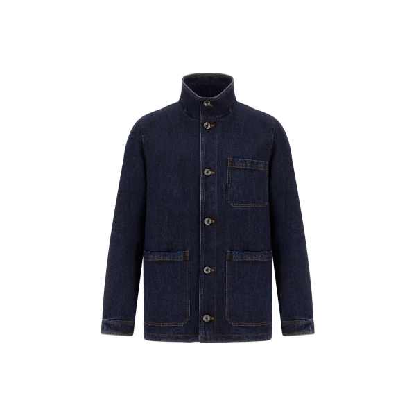 Herno Denim Jacket in Navy Blue | Men's Jackets | Coveti