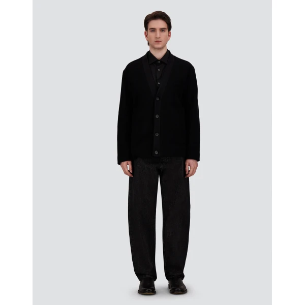 Herno Double Wool Twill Jacket in Black | Men's Jackets | Coveti