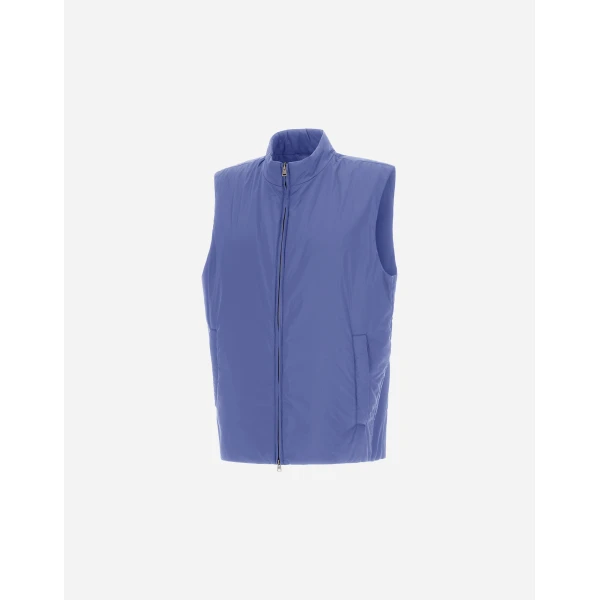 Herno Ecoage Vest in Light Blue | Men's Jackets | Coveti