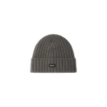 Herno English Rib Cashmere Beanie in Light Taupe | Men's Hats | Coveti