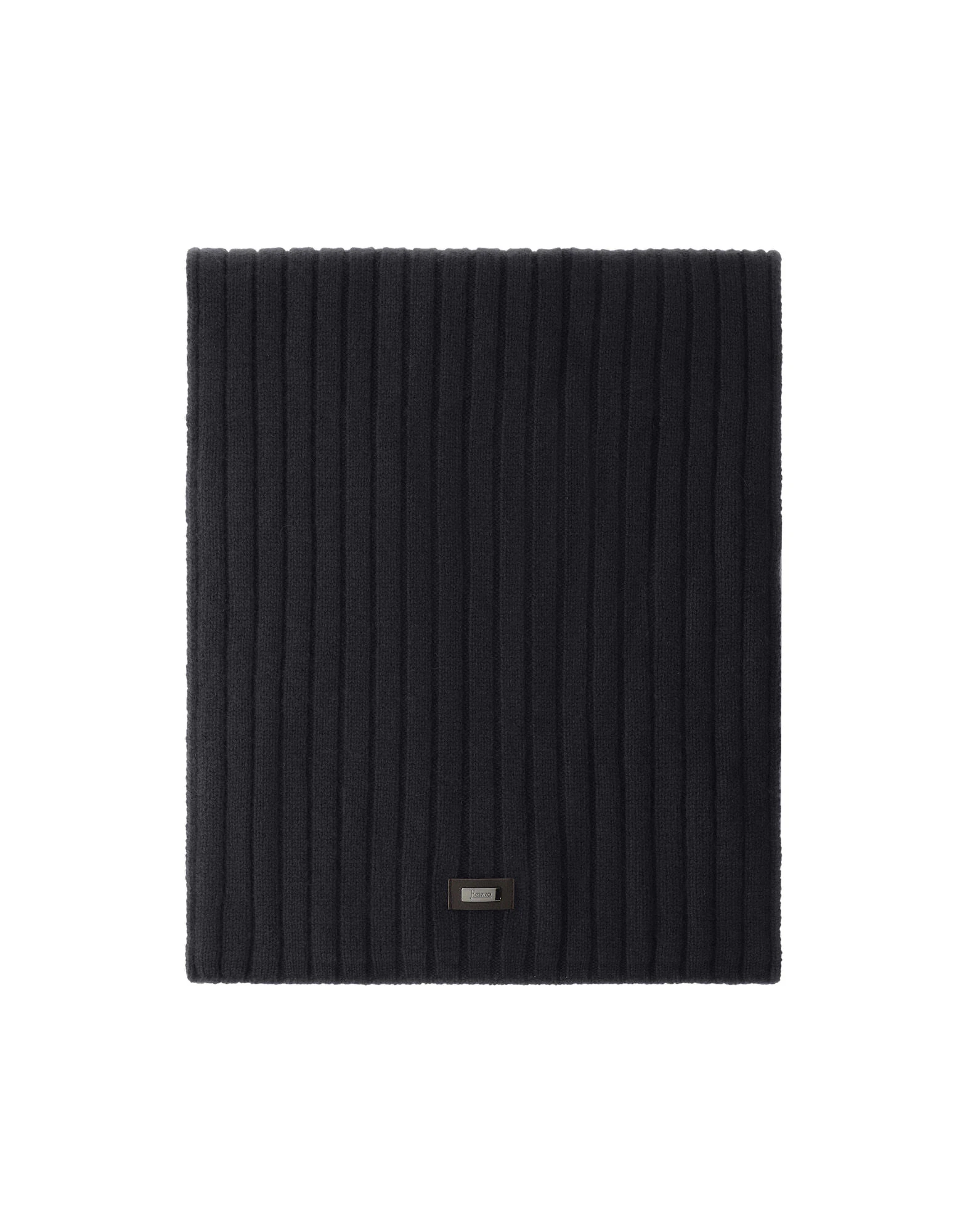 Herno Fisherman's Rib Cashmere Scarf in Dark Blue Herno Fisherman's Rib Cashmere Scarf in Dark Blue | Men's Scarves | Coveti