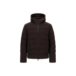 Herno Flannel Jacket with Water-Repellent Coating in Dark Brown | Men's Coats | Coveti