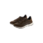Herno Green Maggiore Trainers in Suede and Mesh | Men's Sneakers | Coveti