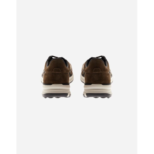 Herno Green Maggiore Trainers in Suede and Mesh | Men's Sneakers | Coveti