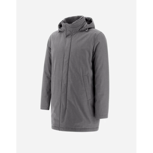 Herno Grey Jacket in New Business and Nylon Ultralight | Men's Jackets | Coveti