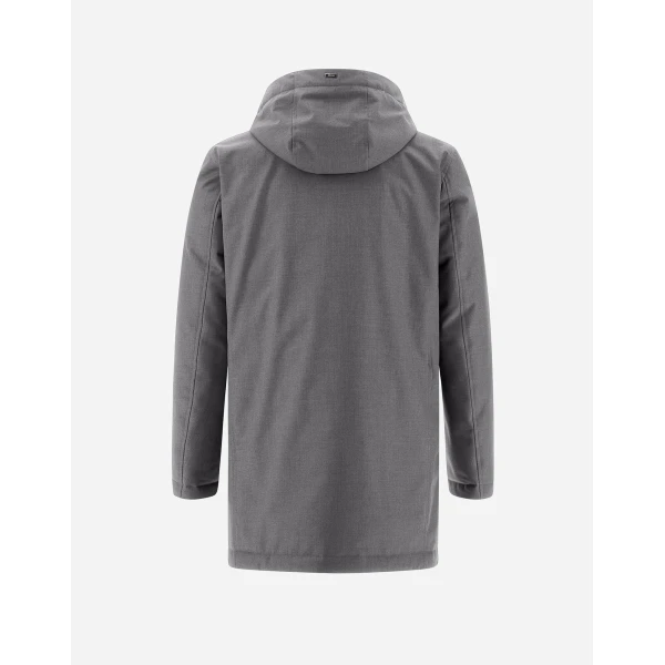 Herno Grey Jacket in New Business and Nylon Ultralight | Men's Jackets | Coveti