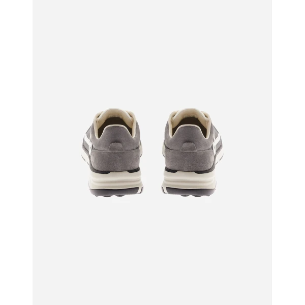 Herno Grey Maggiore Trainers in Suede and Mesh | Men's Sneakers | Coveti