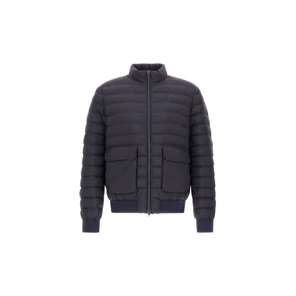 Herno Il Bomber in Navy Blue | Men's Jackets | Coveti
