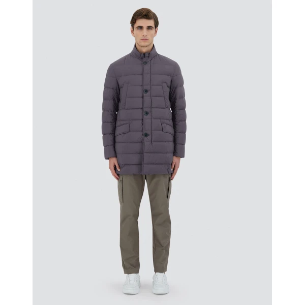 Herno Il Cappotto in Anthracite | Men's Coats | Coveti
