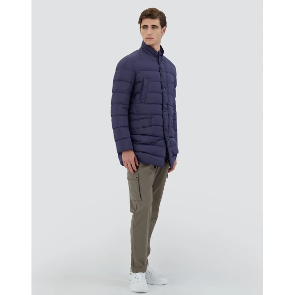 Herno Il Cappotto in Blue | Men's Coats | Coveti