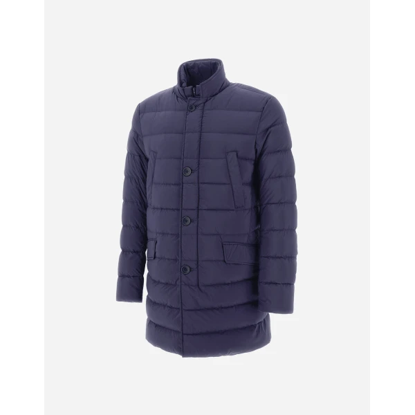 Herno Il Cappotto in Blue | Men's Coats | Coveti