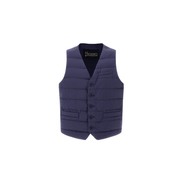 Herno Il Panciotto in Blue | Men's Jackets | Coveti