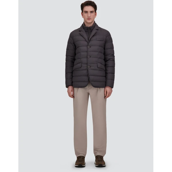 Herno Iron Blazer in Arendelle and Monogram | Men's Jackets | Coveti