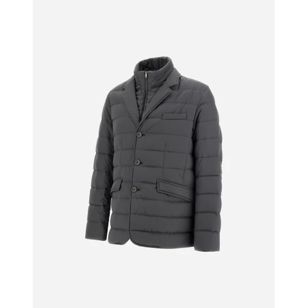 Herno Iron Blazer in Arendelle and Monogram | Men's Jackets | Coveti