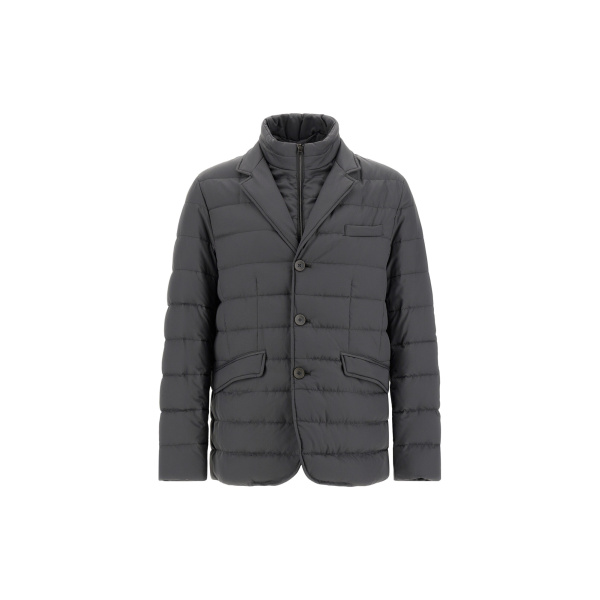 Herno Iron Blazer in Arendelle and Monogram | Men's Jackets | Coveti
