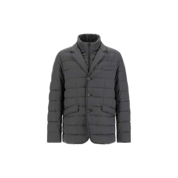 Herno Iron Blazer in Arendelle and Monogram | Men's Jackets | Coveti