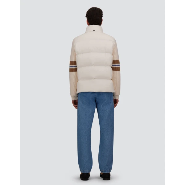 Herno Ivory Jacket in Cashmere, Silk and Nylon with Iridescent Effect | Men's Jackets | Coveti