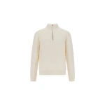 Herno Ivory Sweatshirt in Cotton and Wool | Men's Sweatshirts | Coveti