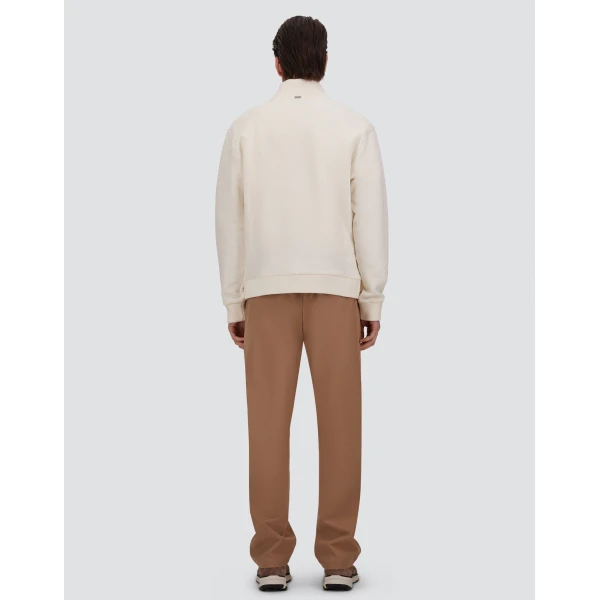 Herno Ivory Sweatshirt in Cotton and Wool | Men's Sweatshirts | Coveti