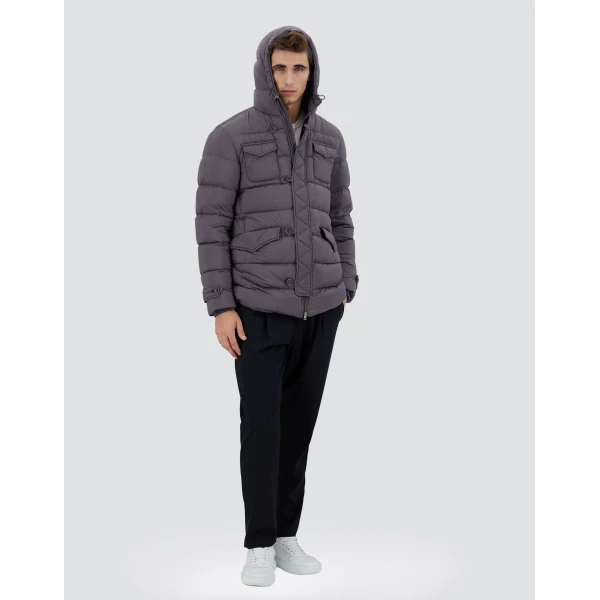 Herno L'Eskimo in Anthracite | Men's Coats | Coveti