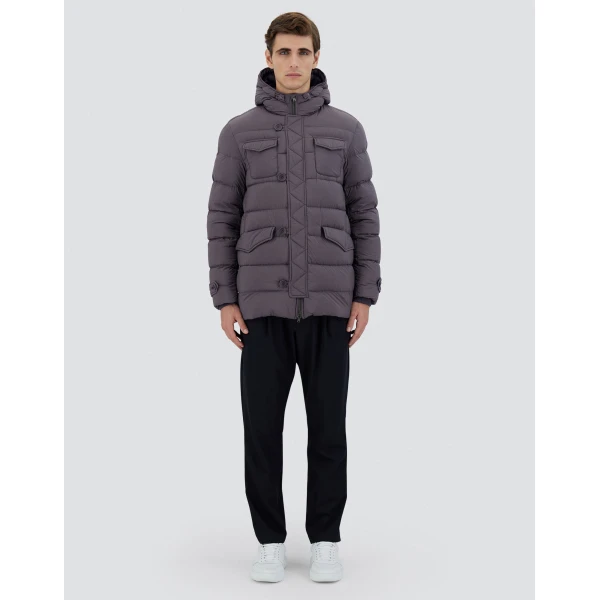 Herno L'Eskimo in Anthracite | Men's Coats | Coveti