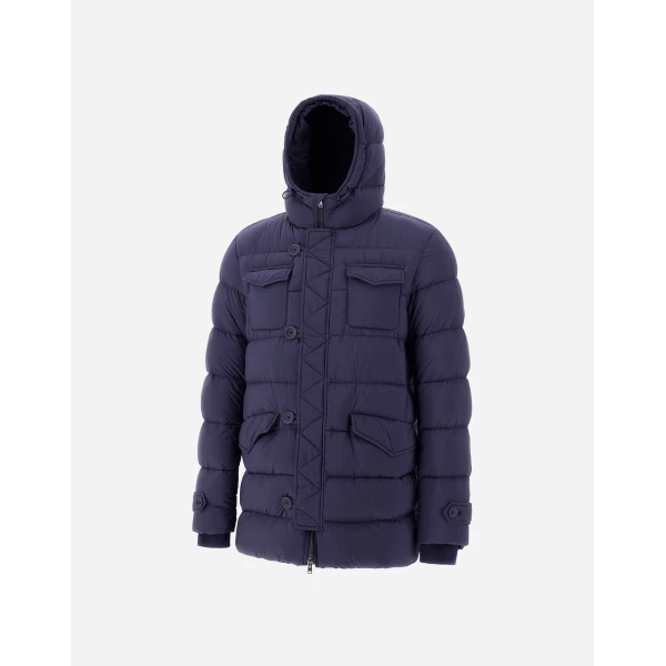 Herno L'Eskimo in Blue | Men's Coats | Coveti