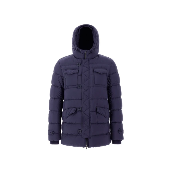 Herno L'Eskimo in Blue | Men's Coats | Coveti
