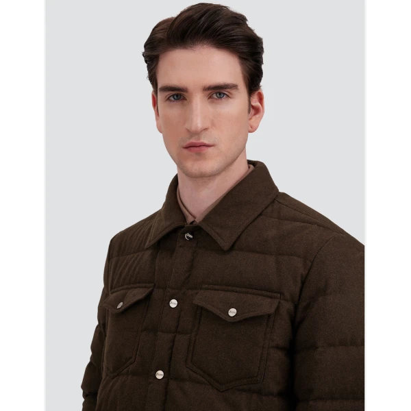 Herno La Camicia in Light Military | Men's Jackets | Coveti