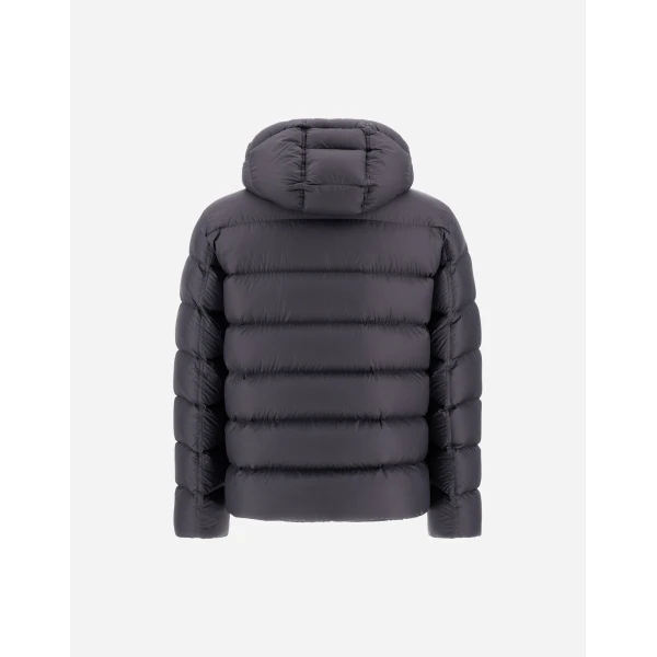 Herno La Giacca Hooded Down Jacket in Anthracite | Men's Jackets | Coveti